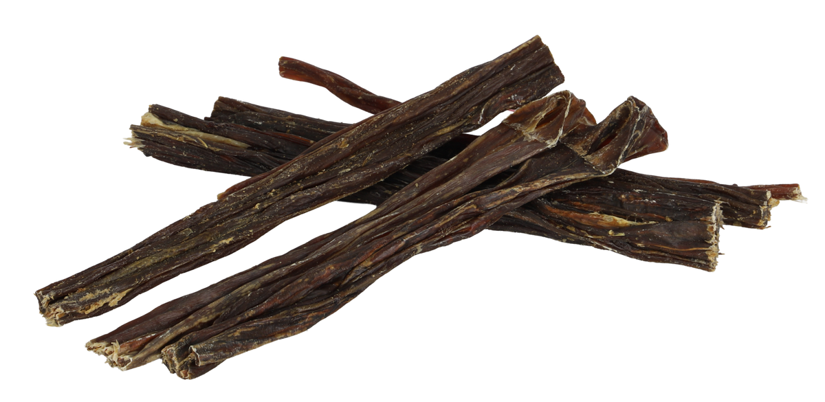 Boon Natuurlijke Snack rund, bullepezen 15 cm, zak a 50 stuks.