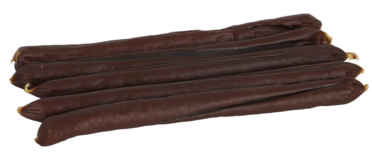 Boon Natuurlijke Snack rund, saucijzen rund medium, zak a 4 stuks.