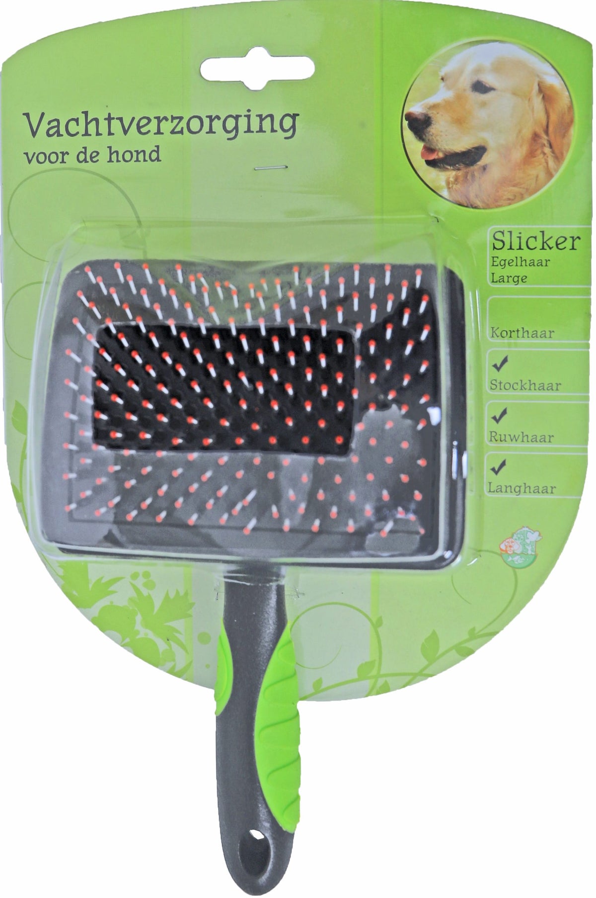 Boon vachtverzorging hond hondenborstel slicker egelhaar, large.