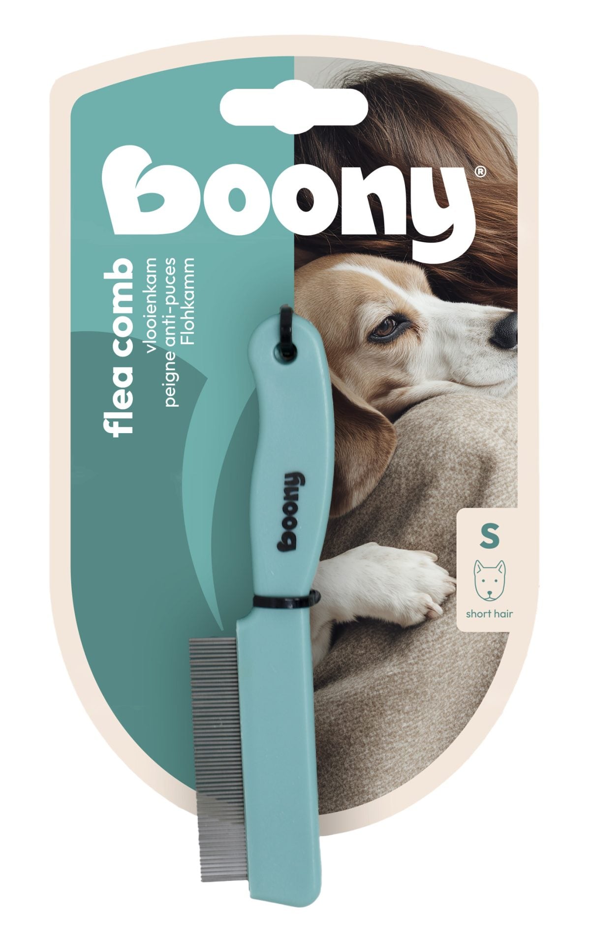 Boony Vlooienkam hond korte tand mini