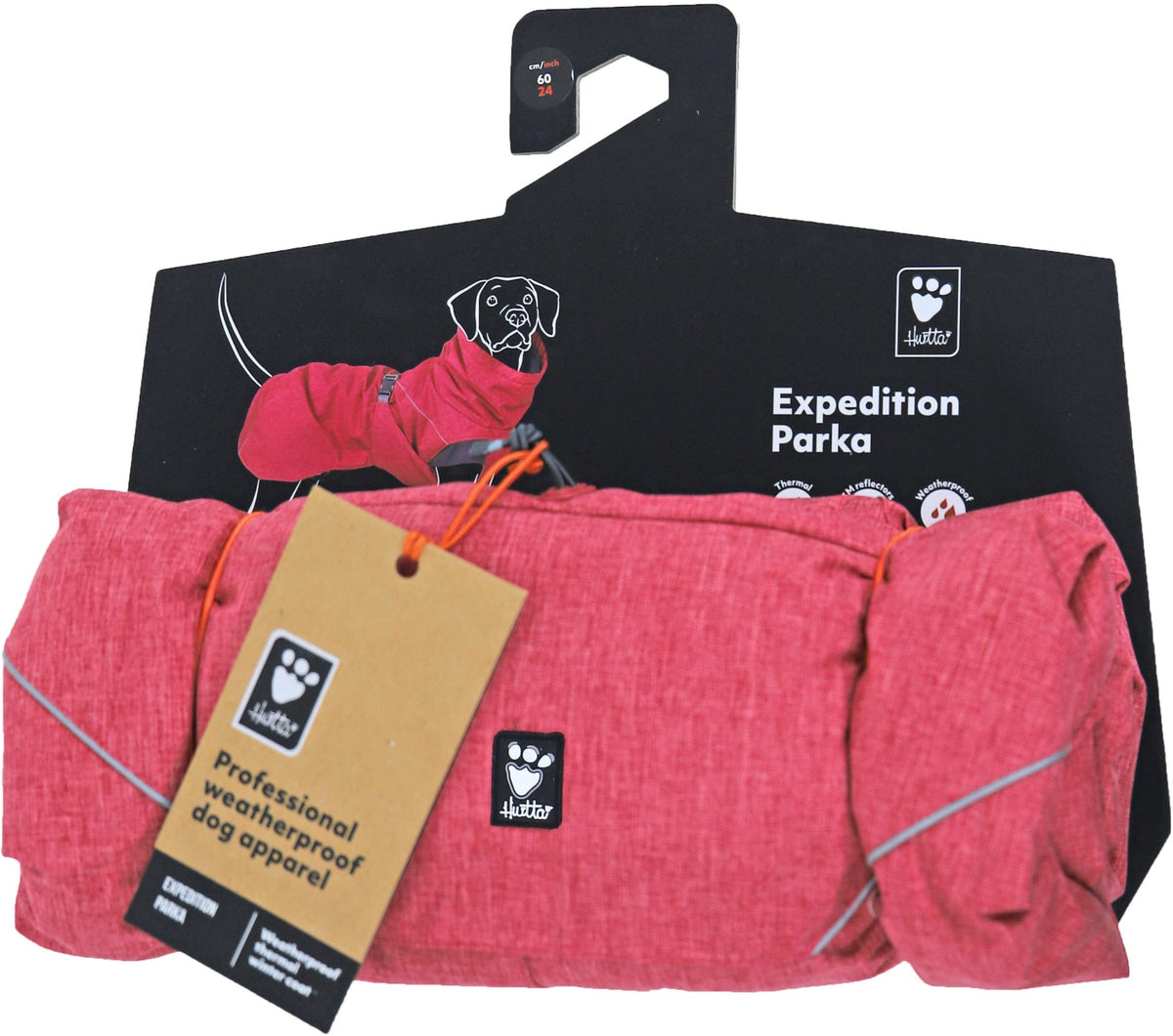 Hurtta Expedition parka beetroot, 60 cm. 933731