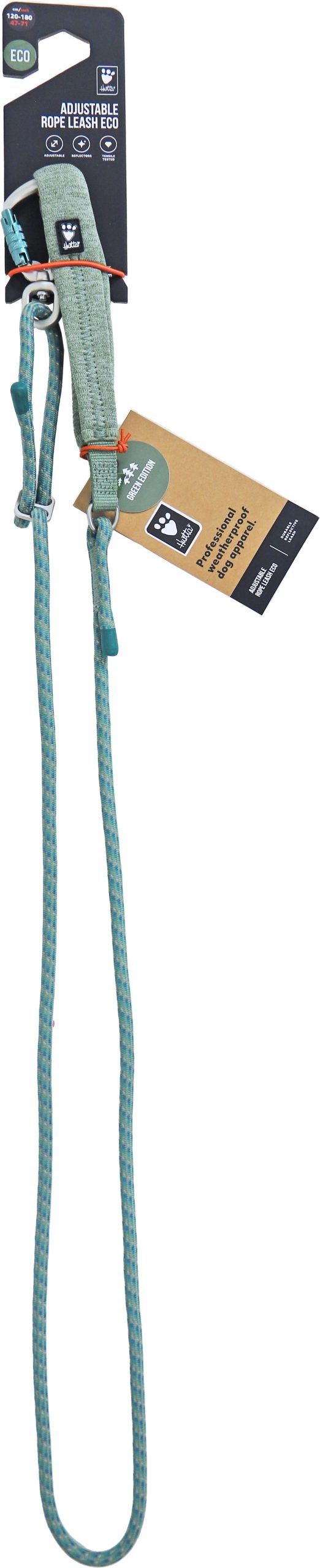 Hurtta Adjustable leash rope eco hedge, 0.8/120-180 cm. 934204