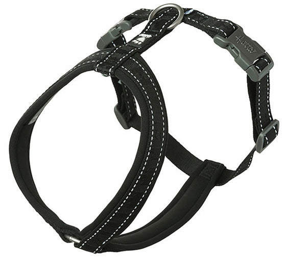 Hurtta harness casual-Y eco zwart 60-70cm 934395