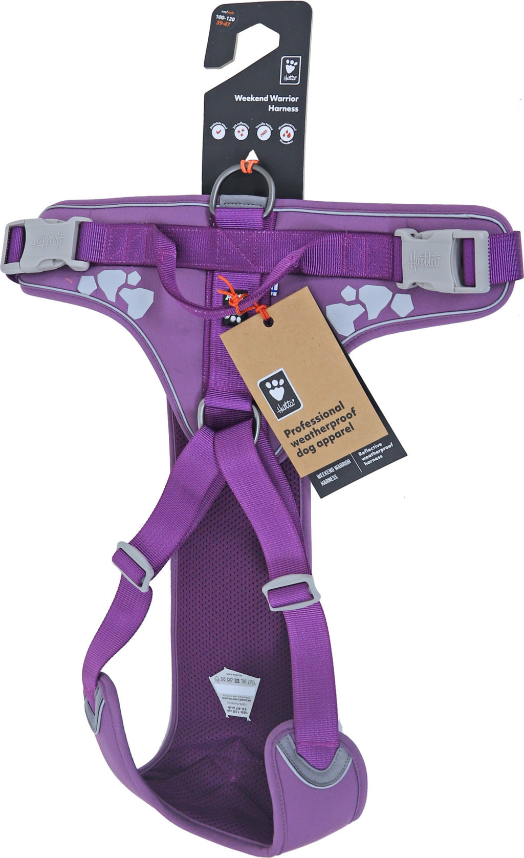 Hurtta Weekend Warrior harness currant, 100-120 cm. 933408