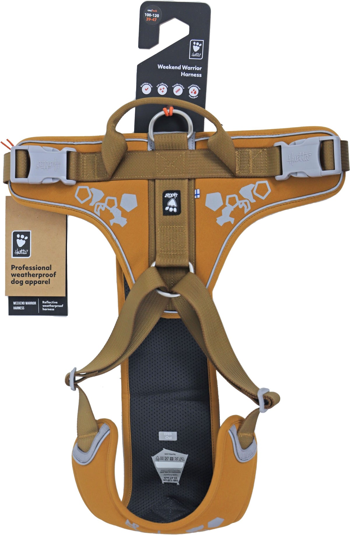 Hurtta Weekend Warrior harness desert, 100-120 cm. 934119