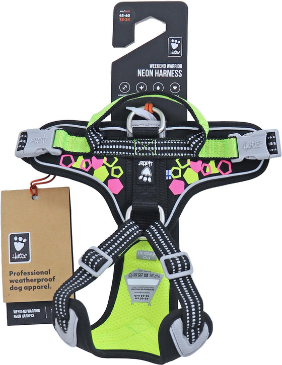 Hurtta Weekend Warrior harness neon licorice, 45-60 cm. 934190