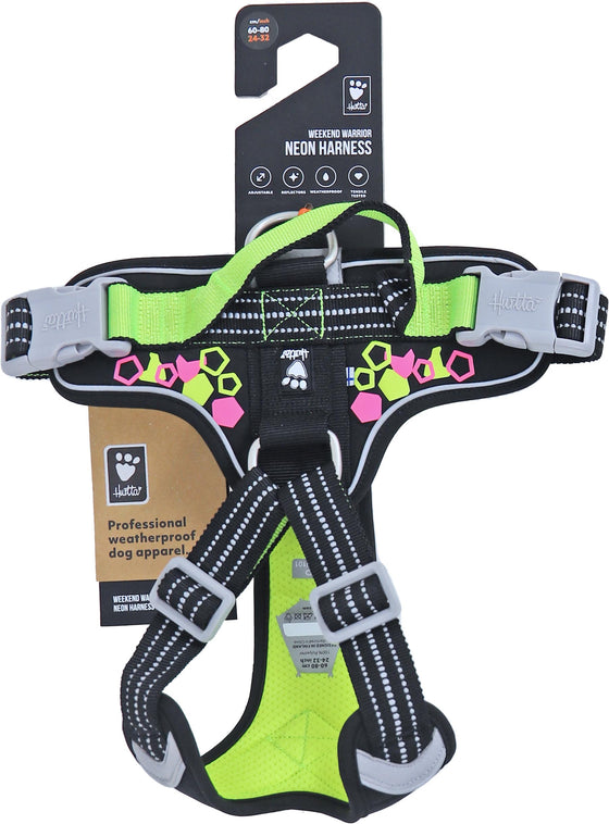 Hurtta Weekend Warrior harness neon licorice, 60-80 cm. 934191