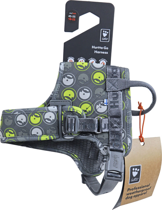 Hurtta Go harness storm grey, 45-55 cm. 933757