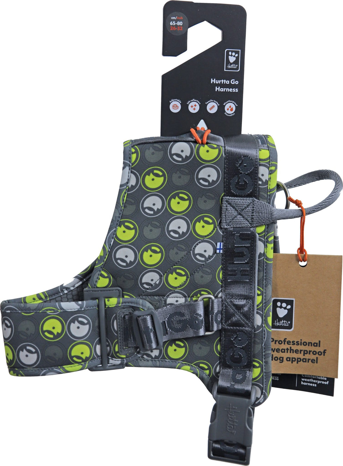 Hurtta Go harness storm grey, 65-80 cm. 933759