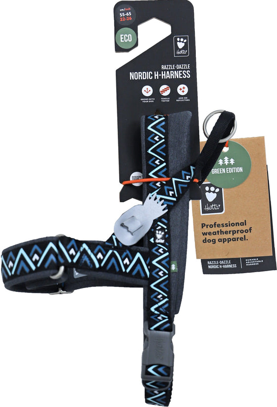 Hurtta Razzle Dazzle H-harness blackberry, 55-65 cm. 933947