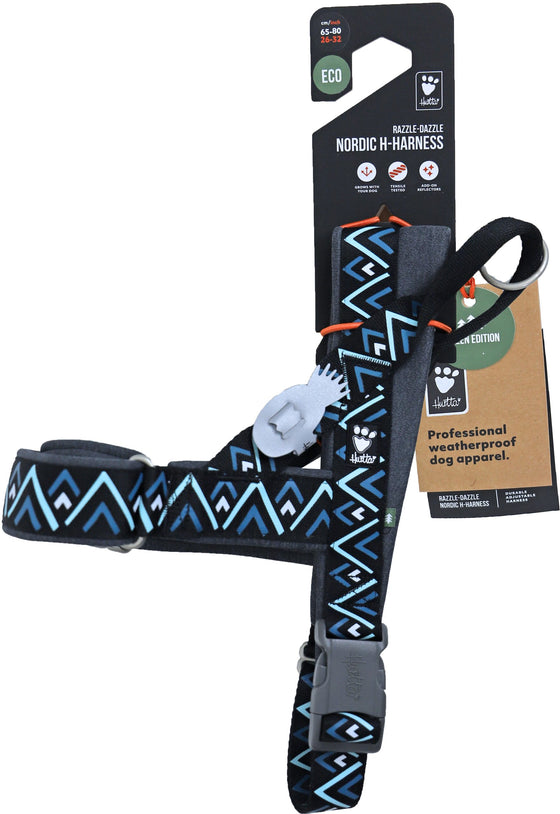 Hurtta Razzle Dazzle H-harness blackberry, 65-80 cm. 933948