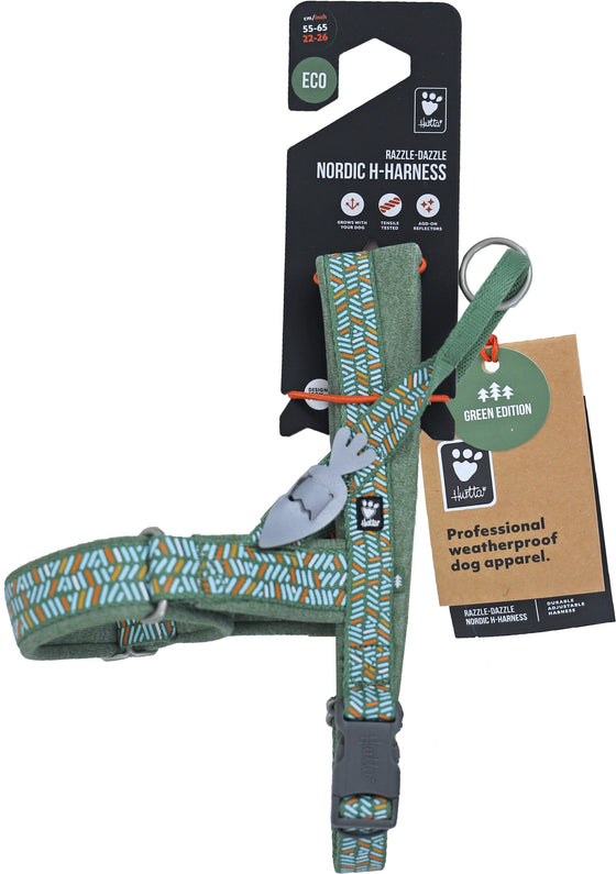 Hurtta Razzle Dazzle H-harness hedge, 55-65 cm. 933979