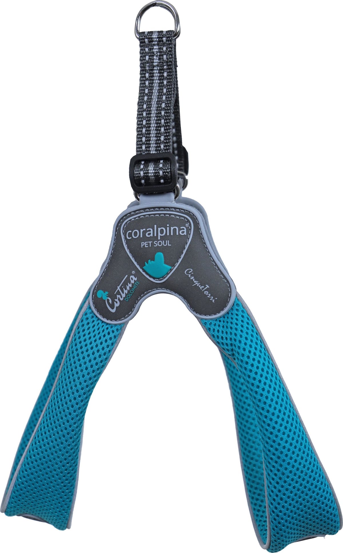 Coralpina harness Cinquetorri turquoise, maat 7. C100TU070