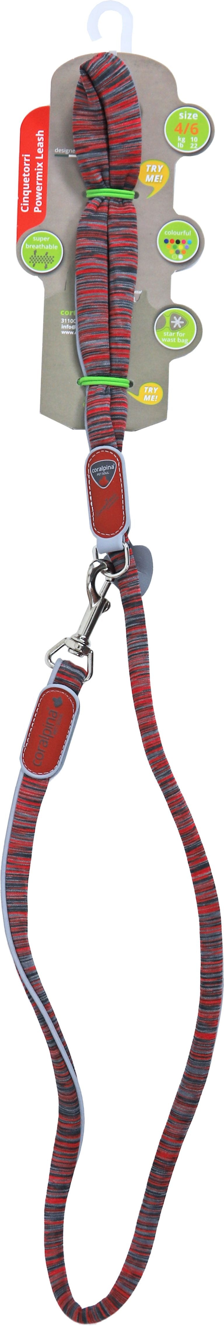 Coralpina leash Powermix, red 1.0/110 cm. C420RM060