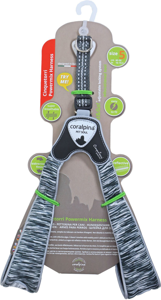 Coralpina harness Powermix dark, maat 5. C120DM050