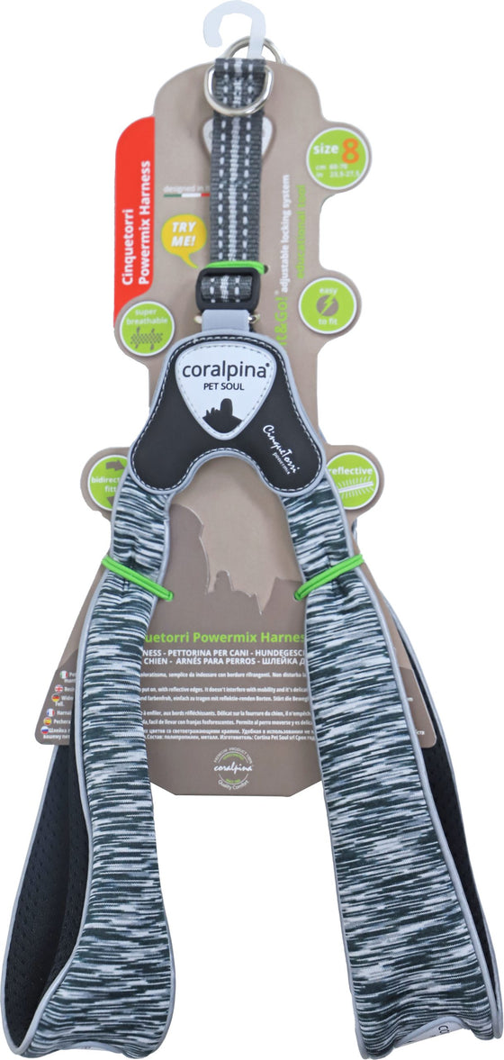 Coralpina harness Powermix dark, maat 8. C120DM080