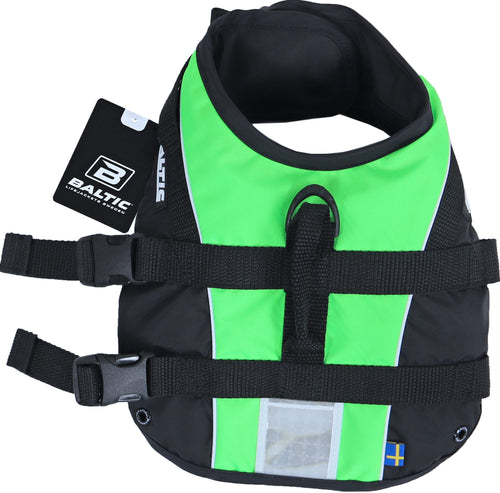 Baltic hondenzwemvest Mascot groen/zwart, S.