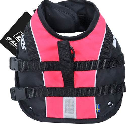 Baltic hondenzwemvest Mascot roze/zwart, XS.