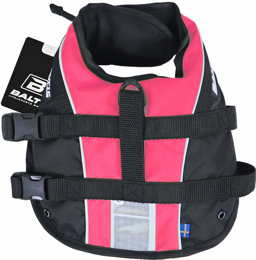 Baltic hondenzwemvest Mascot roze/zwart, S.
