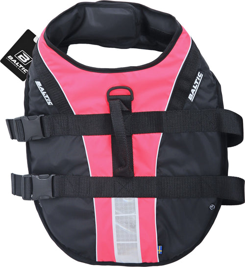 Baltic hondenzwemvest Mascot roze/zwart, L.