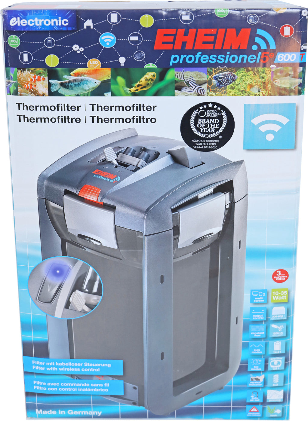 Eheim thermo-buitenfilter Professional 5e Wifi 600T.