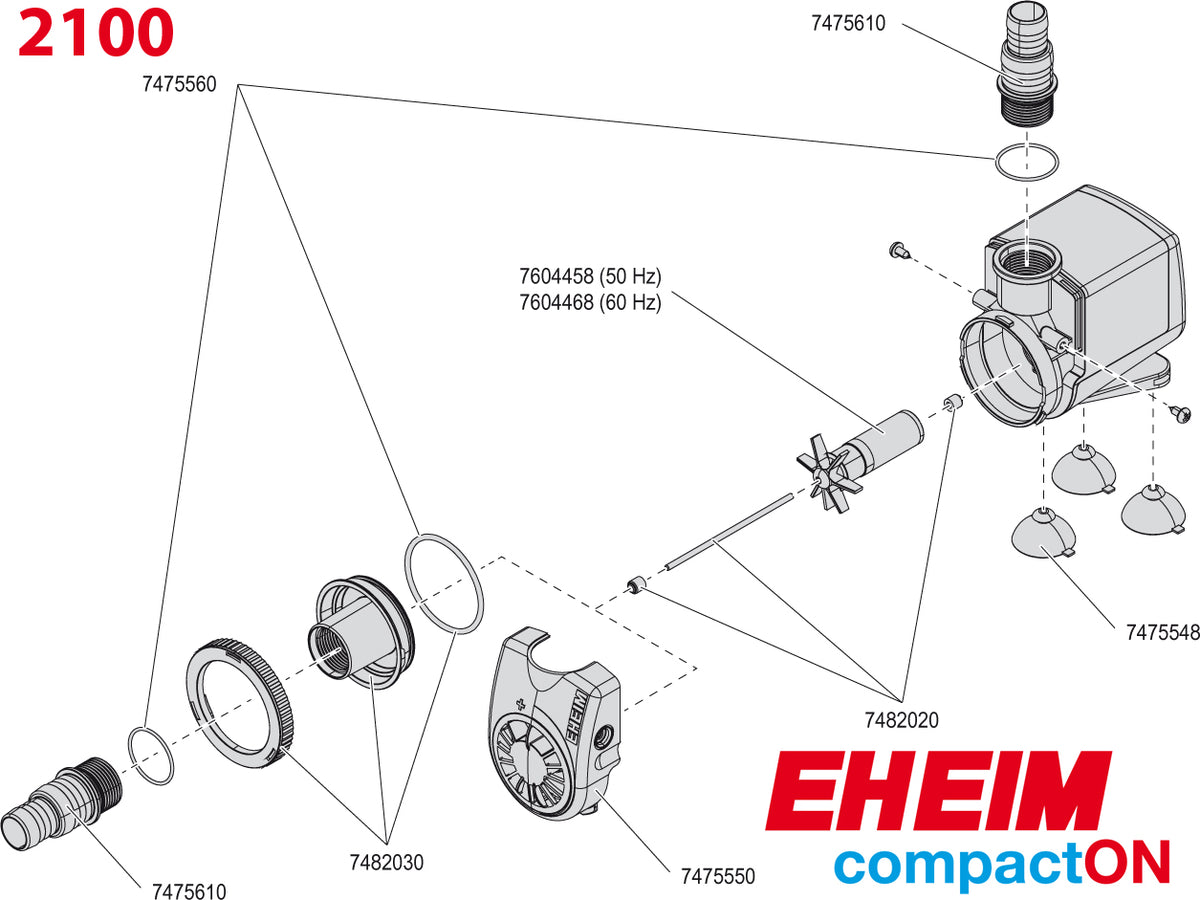Eheim pomp CompactON 2100.