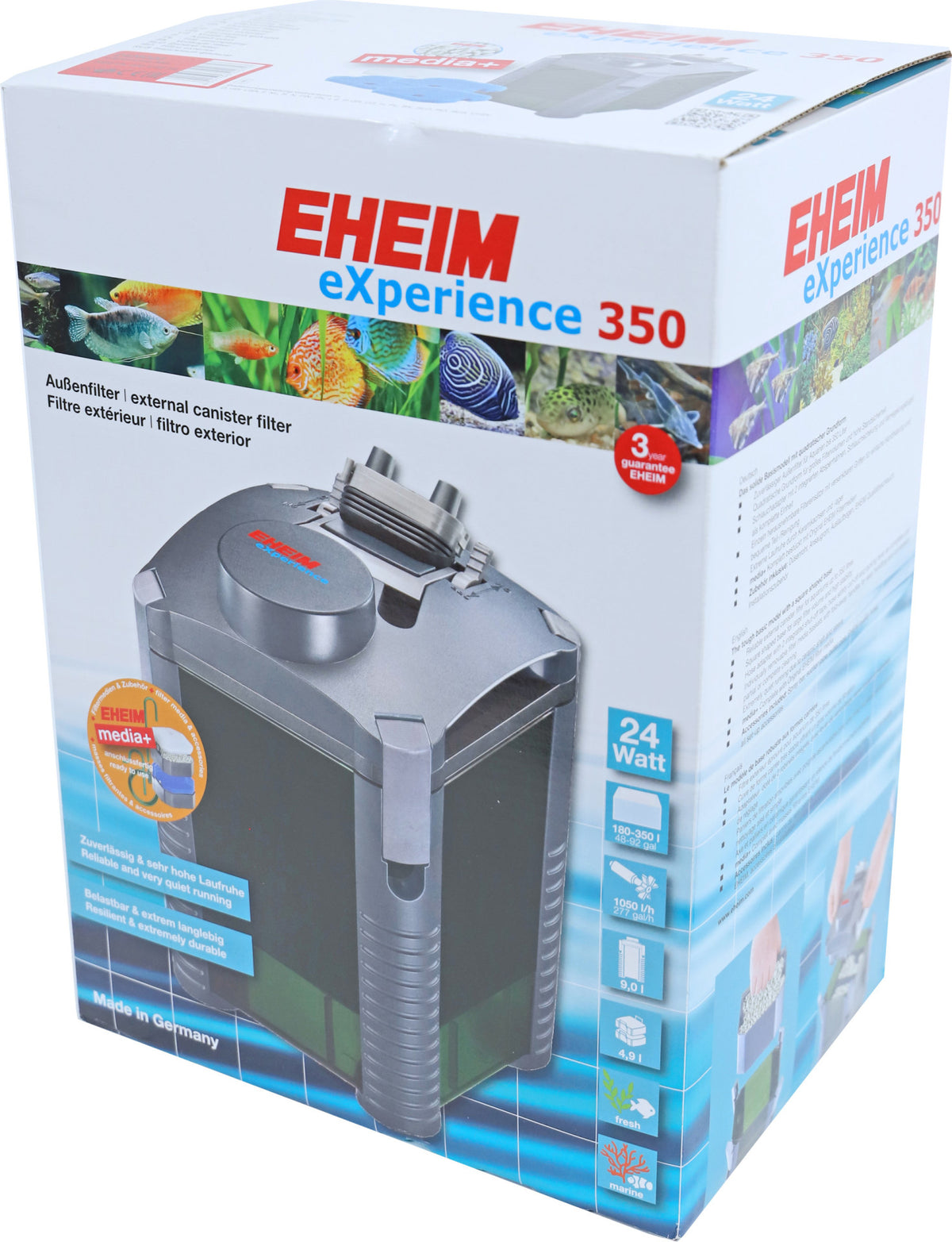 Eheim filter Experience 350 met filtermassa. (2426.020)