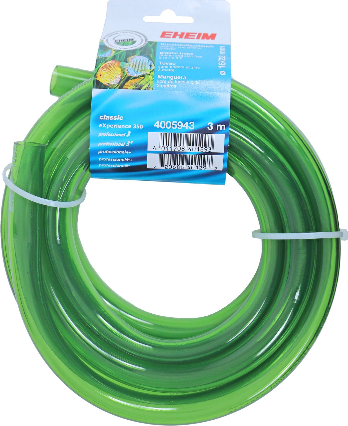 Eheim slang groen 16/22 mm, rol a 3 meter.