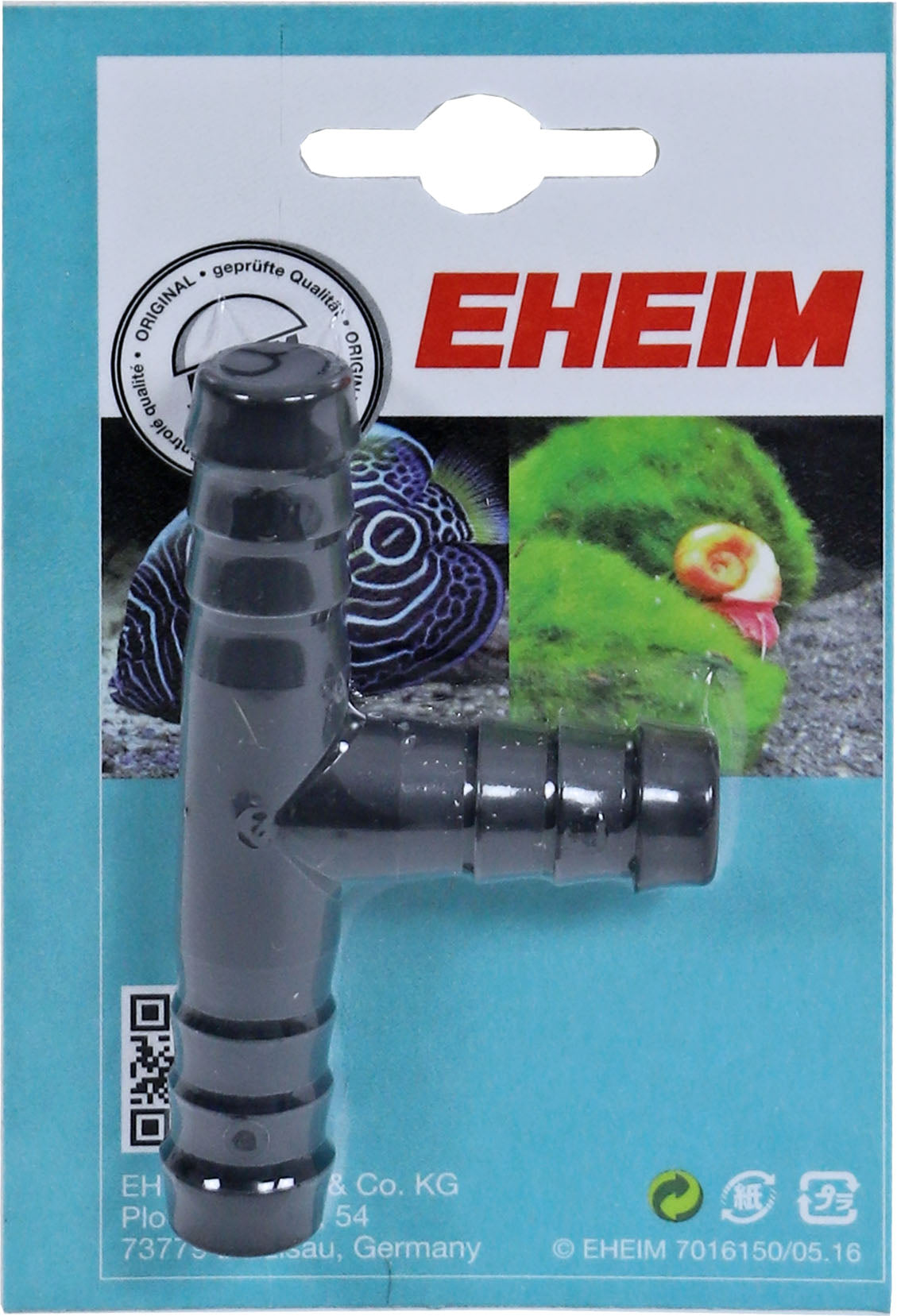 Eheim T-stuk 12/16 mm, 400 495 0.