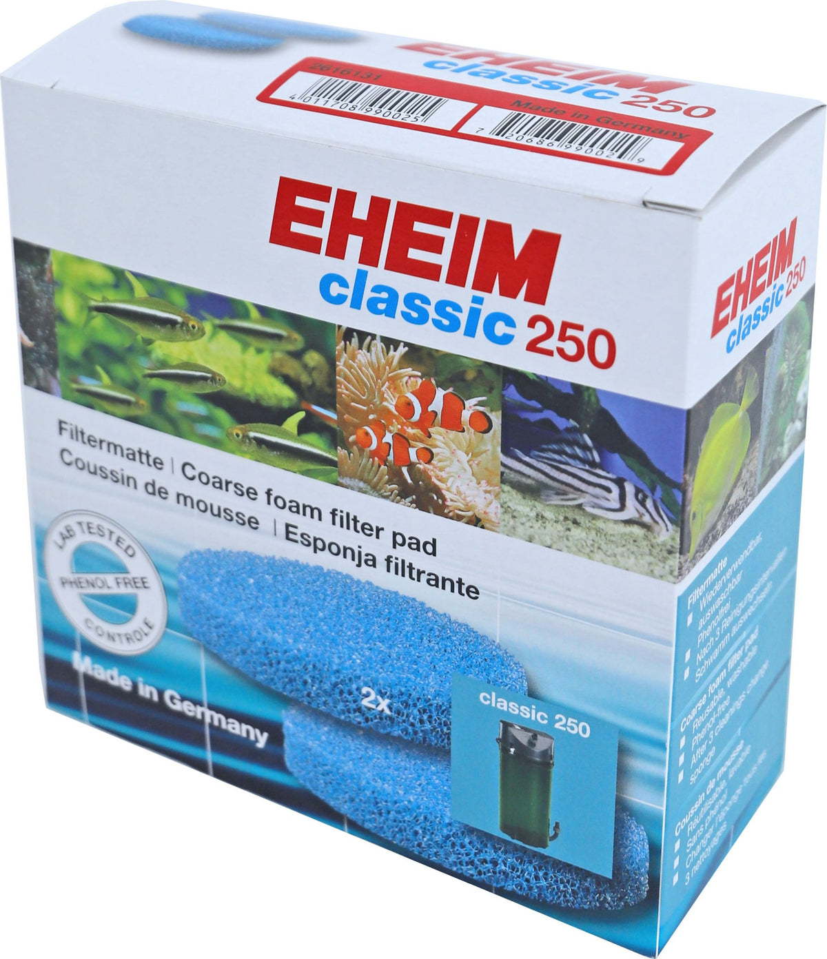 Eheim filterspons Classic, doos a 2 stuks. 2616131