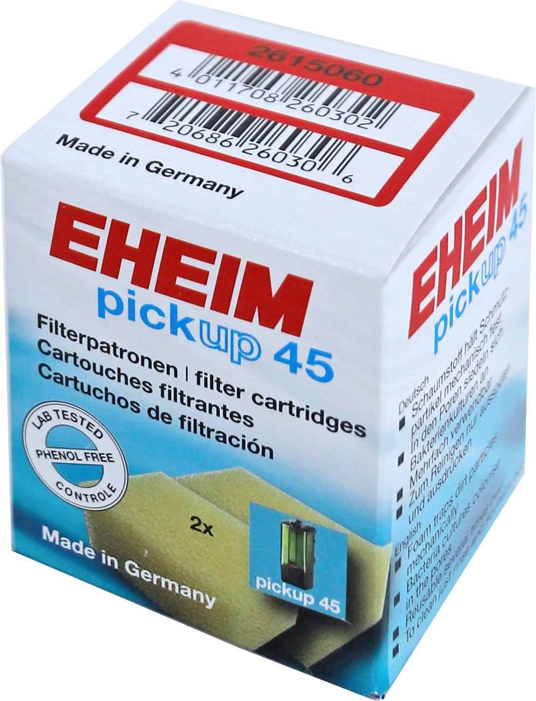 Eheim patroon Pick Up 45 en 2006, doos a 2 stuks. 2615060