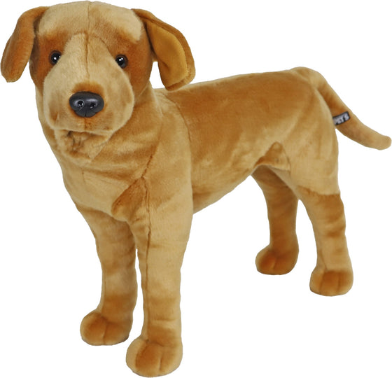 Boony Natural Decoration labrador pluche staand blond, 53 cm.