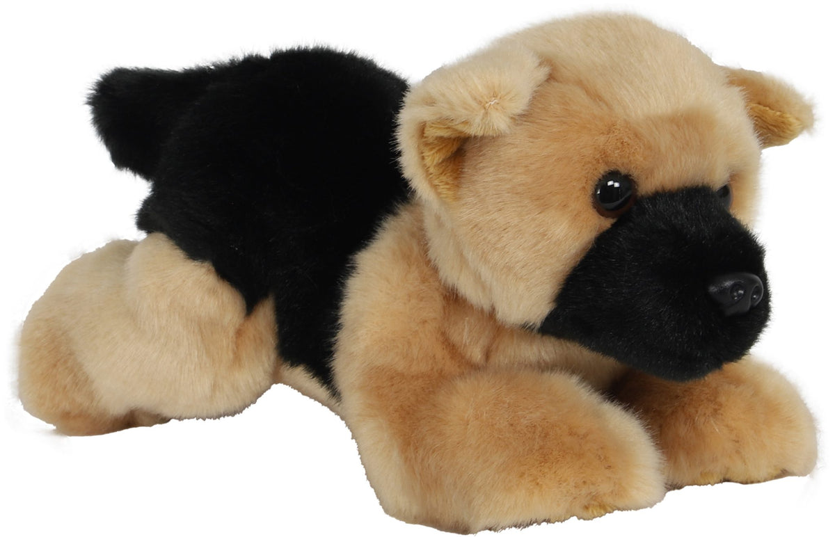 Boony Natural Decoration Duitse herder pluche liggend, 20 cm.