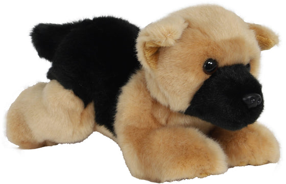 Boony Natural Decoration Duitse herder pluche liggend, 20 cm.