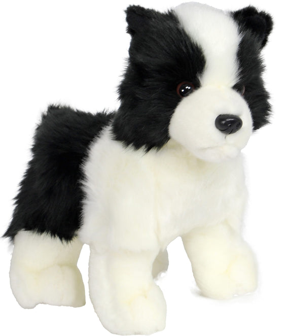 Boony Natural Decoration Border Collie pluche staand, 20 cm.