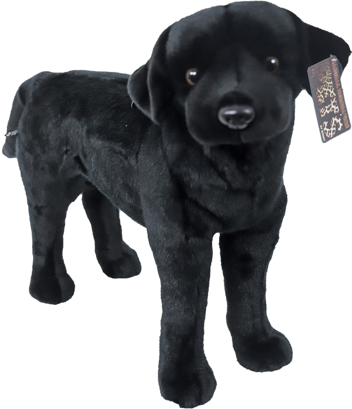 Boony Natural Decoration labrador pluche staand zwart, 53 cm.