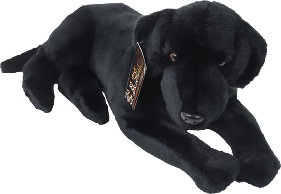 Boony Natural Decoration labrador pluche liggend zwart, 53 cm.