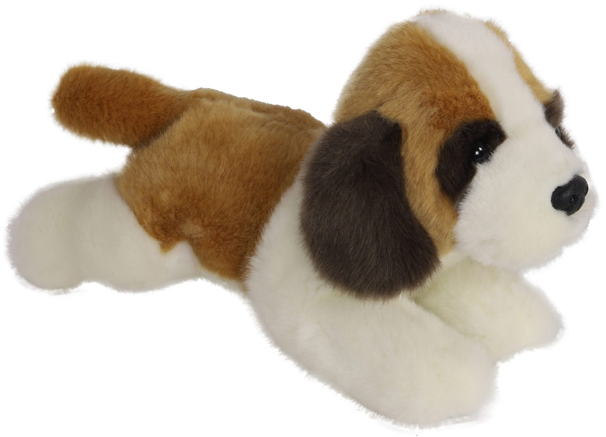 Boony natural decoration sint bernhard pluche liggend 20cm