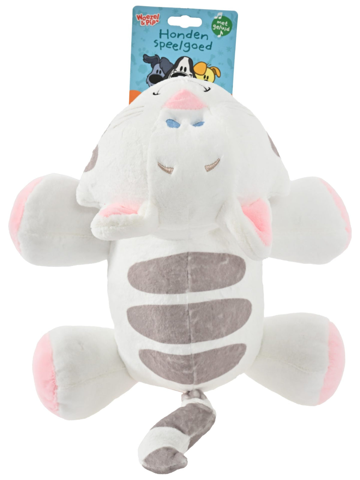 Woezel & Pip buurpoes pluche liggend+piep 40cm