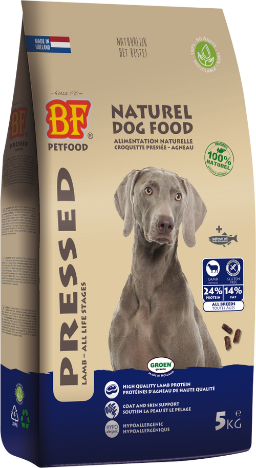 BF Petfood Geperst Lam 5 kg