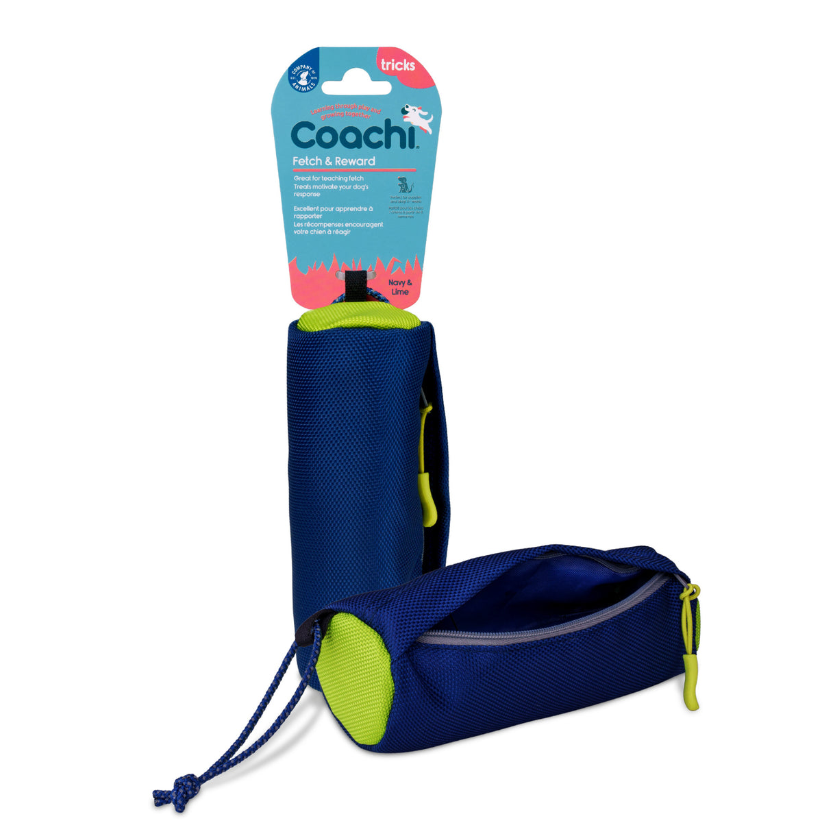 Coachi fetch & reward navy / lime 41210a