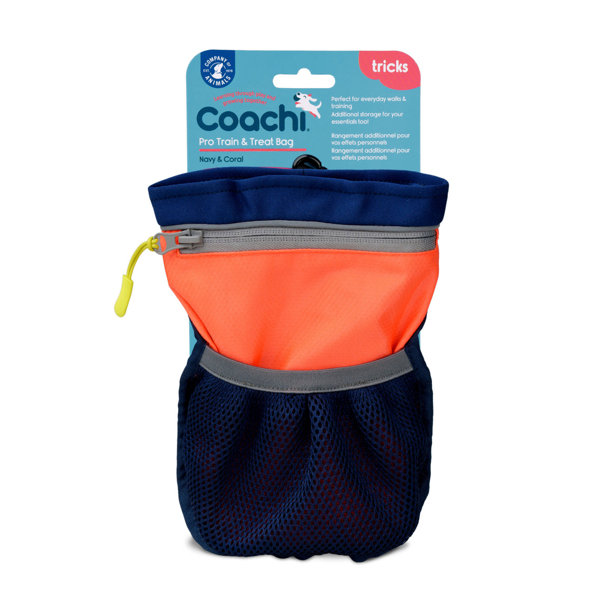 Coachi train&treat bag pro navy&coral 41323a