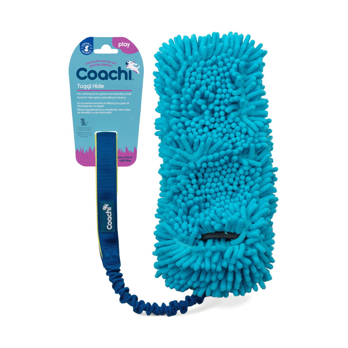 Coachi tuggi hide navy, lime &light blue 41530a