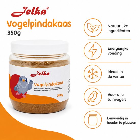 Jelka Vogelpindakaas – 30 × 350 gram