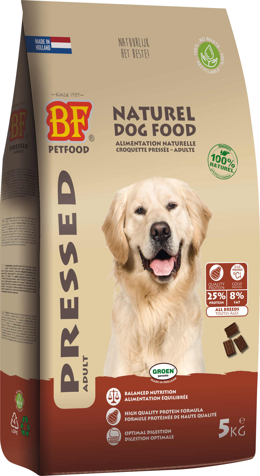 BF Petfood Geperst Adult 5 kg