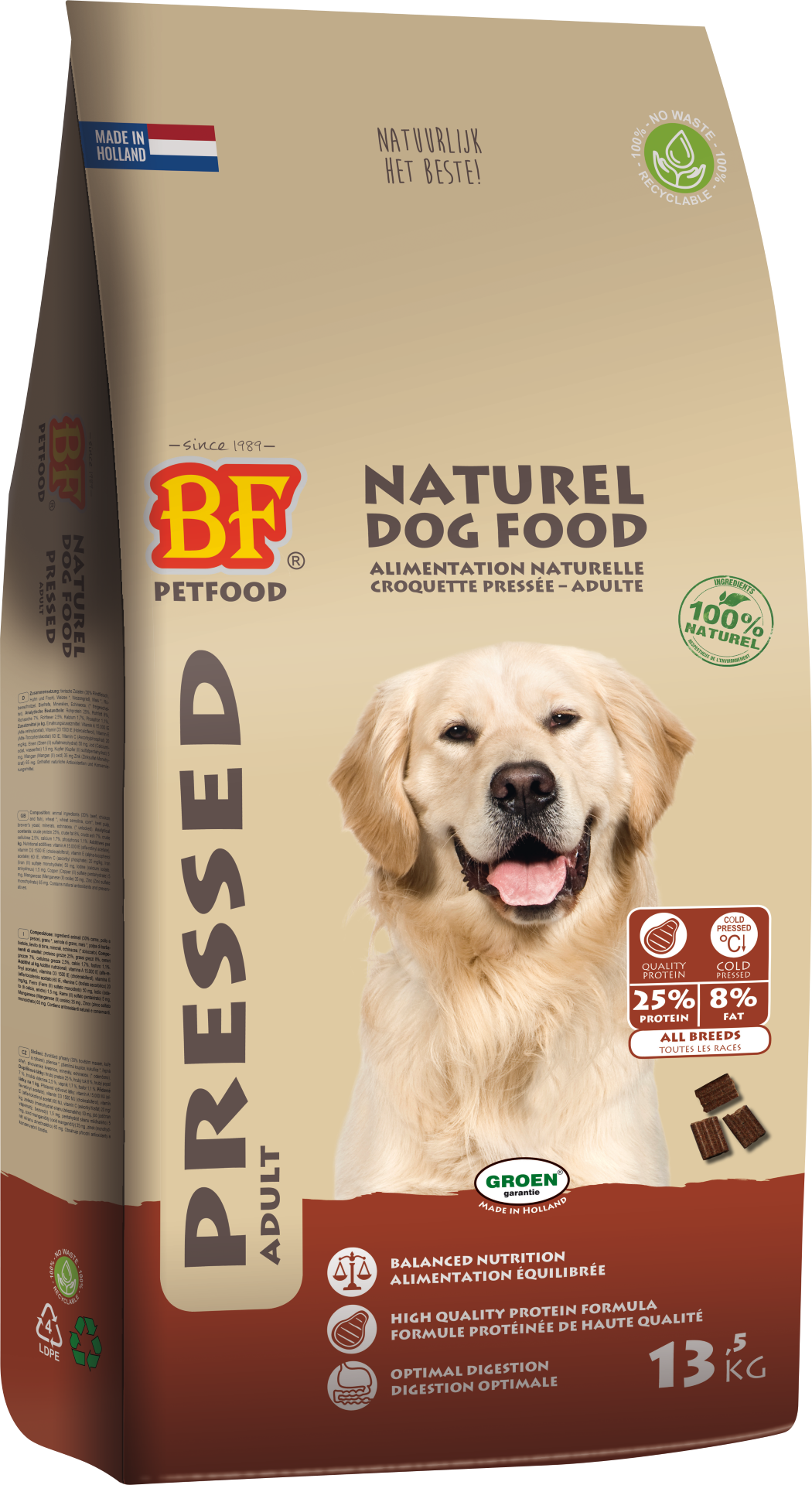 BF Petfood Geperst Adult 13,5 kg
