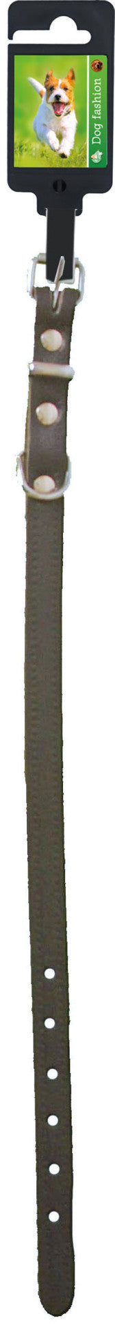 Boon Dog fashion halsband, 12 mm/30 cm, donkerbruin.