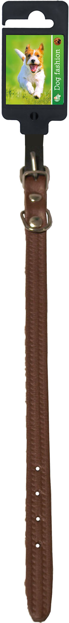 Boon Dog fashion halsband 10 mm/25 cm, bruin.