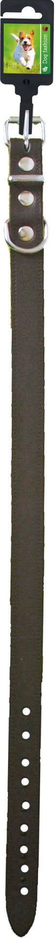 Boon Dog fashion halsband, 25 mm/70 cm, donkerbruin.