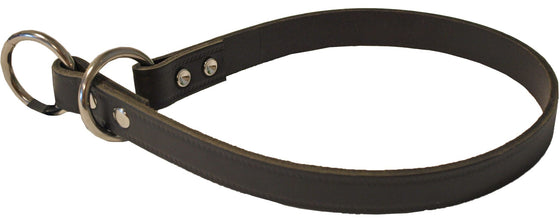 Boon Dog fashion correctiehalsband 16 mm/40 cm, donkerbruin.